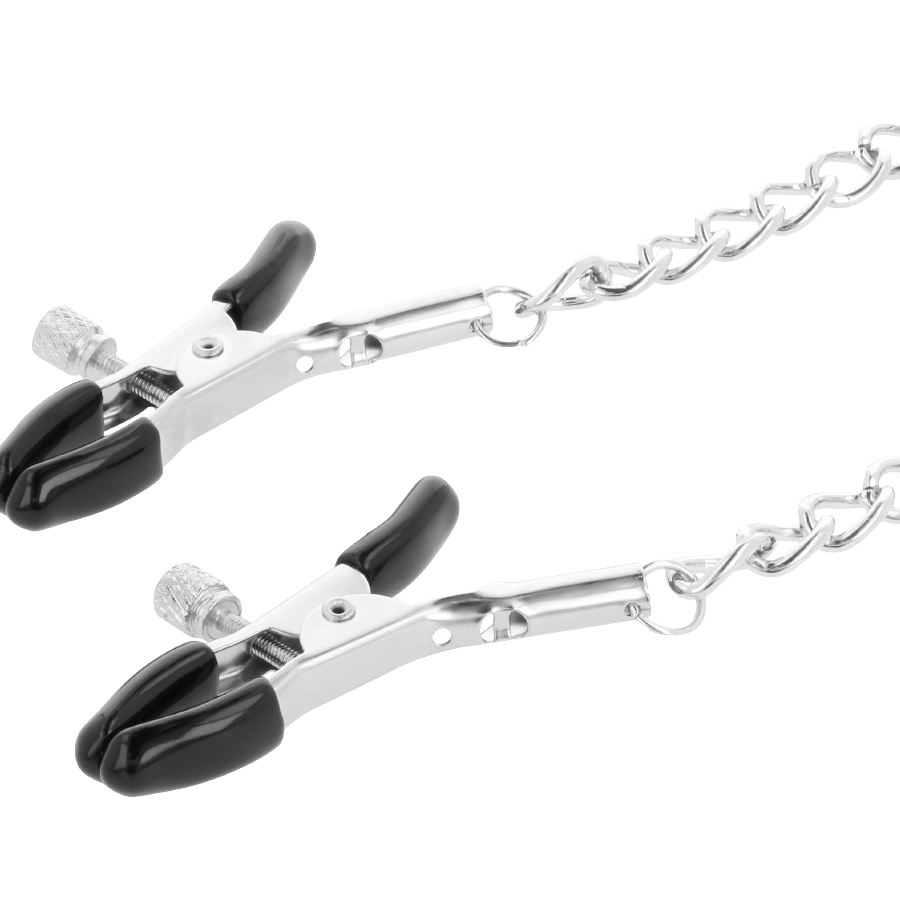 DARKNESS - BLACK NIPPLE CLAMPS COLLAR