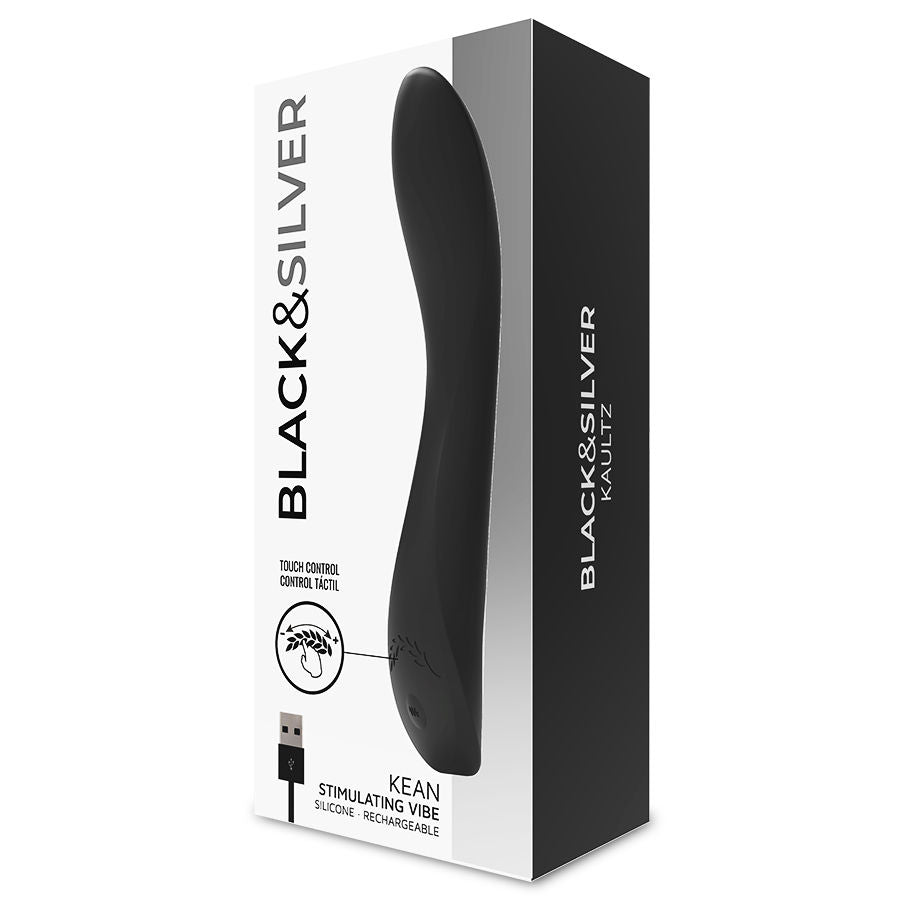 BLACK&amp;SILVER - KEAN VIBRATOR TOUCH CONTROL