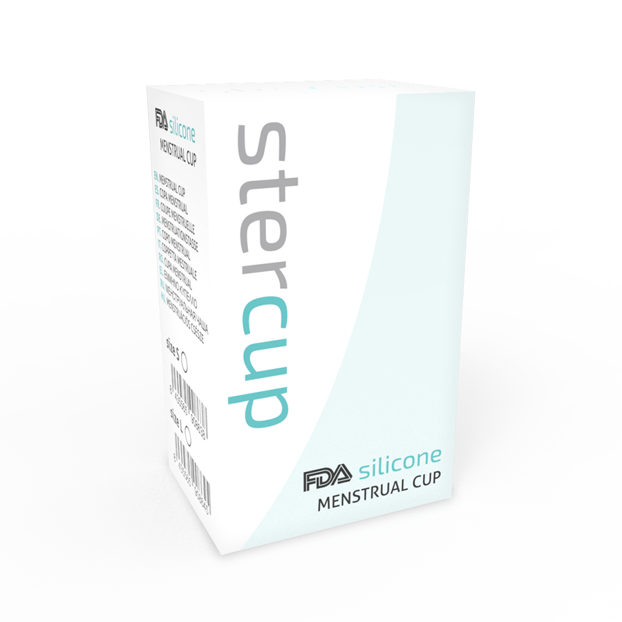 STERCUP - COPA MENSTRUAL FDA SILICONA AQUAMARINA - TALLA L