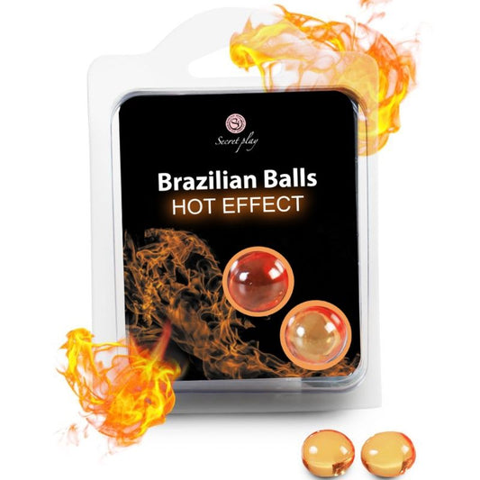 SECRETPLAY - BRAZILIAN BALLS EFECTO CALOR 2 UNIDADES