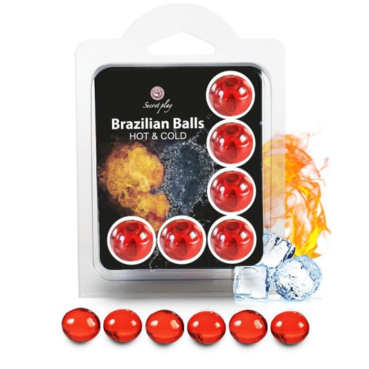 SECRETPLAY - SET 6 BRAZILIAN BALLS COLD AND HOT EFFECT