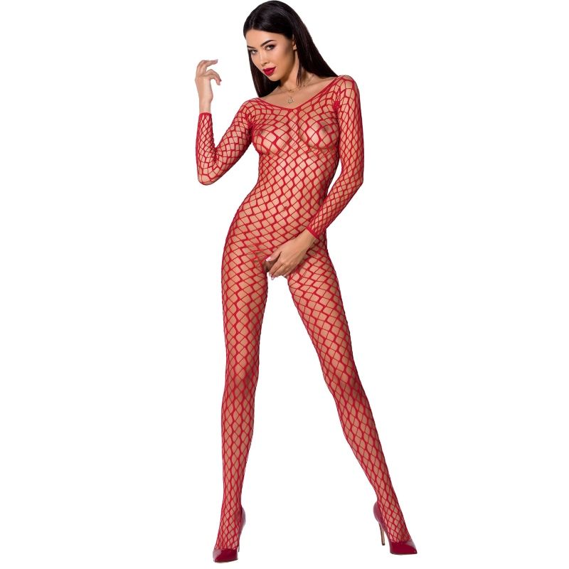 PASSION - WOMAN BS068 BODYSTOCKING NEGRO TALLA UNICA