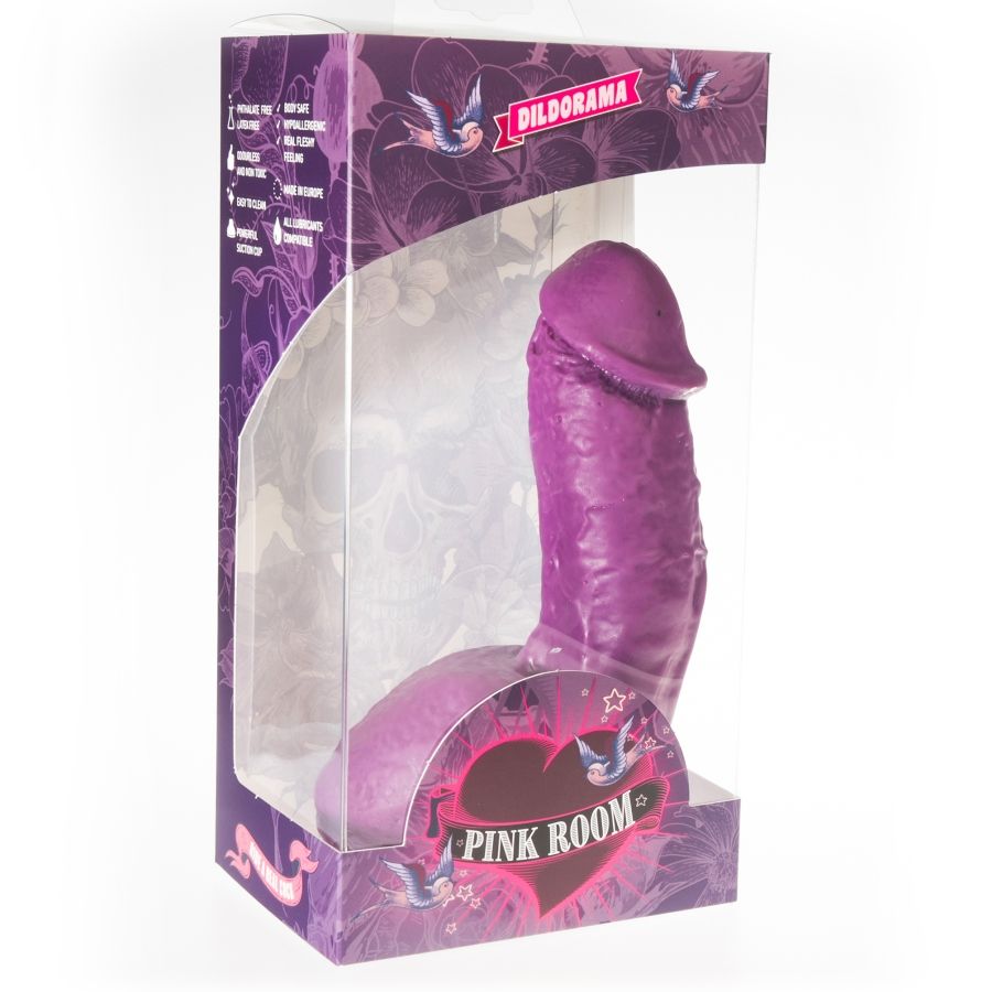 PINK ROOM - ELIAN LILAC REALISTIC DILDO 17.5 CM