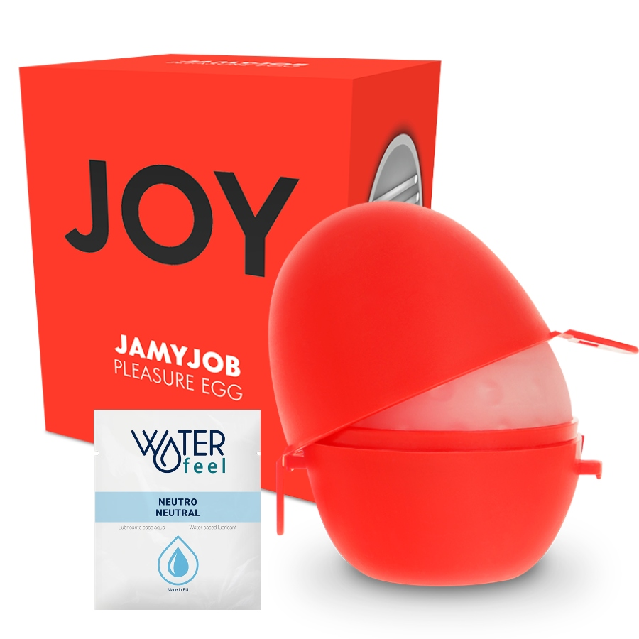 JAMYJOB - DISCREET MASTURBATOR EGG RED VERSION JOY