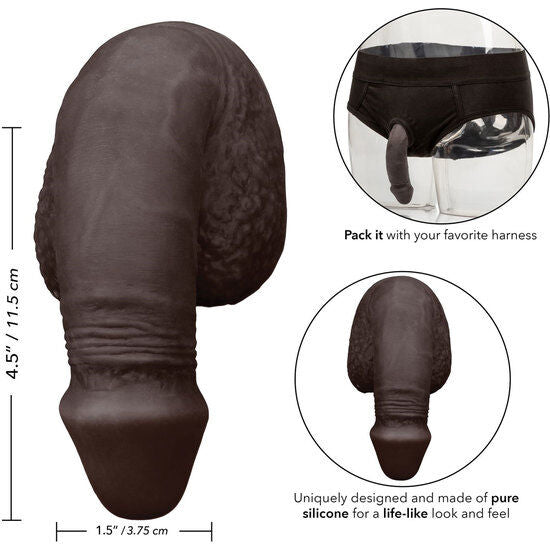 CALEXOTICS - PACKING PENIS PENE DE SILICONA 12.75CM NEGRO