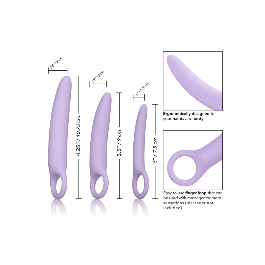 CALEXOTICS - DR LAURA BERMAN ALENA SET OF 3 SILICONE VAGINAL DILATORS