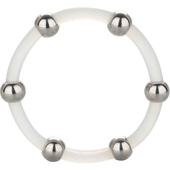 CALEXOTICS - SILICONE RING WITH STEEL BEADS SIZE XL