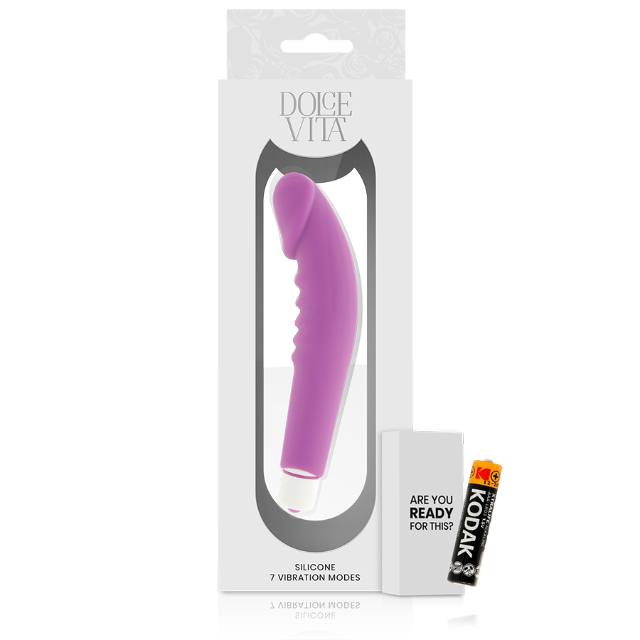 DOLCE VITA - REALISTIC PLEASURE LILAC SILICONE VIBRATOR