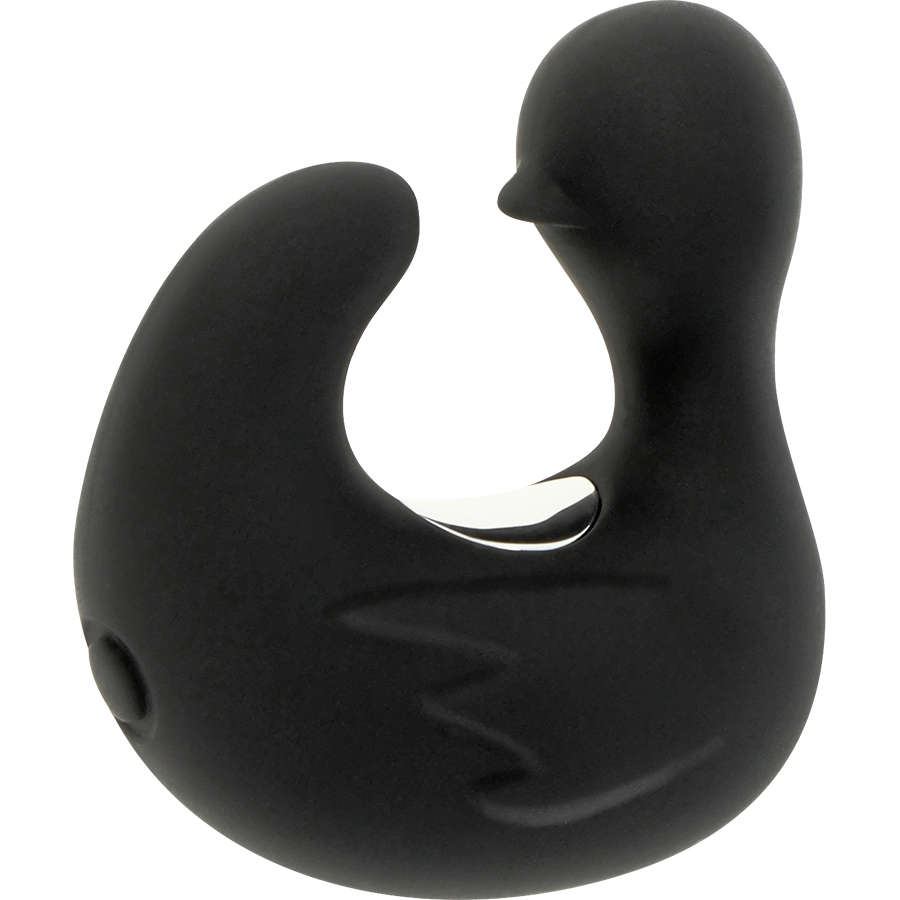 BLACK&amp;SILVER - DUCKYMANIA RECHARGEABLE SILICONE STIMULATING DUCK THIMBLE