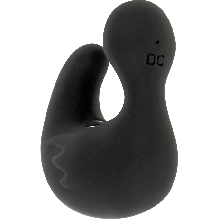 BLACK&amp;SILVER - DUCKYMANIA RECHARGEABLE SILICONE STIMULATING DUCK THIMBLE