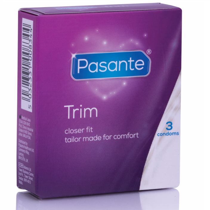 PASANTE - TRIM MS THIN CONDOMS 3 UNITS