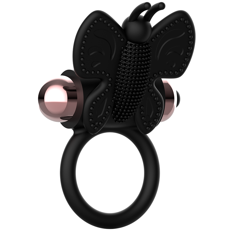 COQUETTE CHIC DESIRE - COCK RING BUTTERFLY VIBRATOR RING BLACK / GOLD