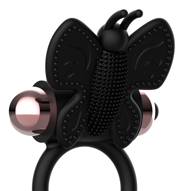 COQUETTE CHIC DESIRE - COCK RING BUTTERFLY VIBRATOR RING BLACK / GOLD