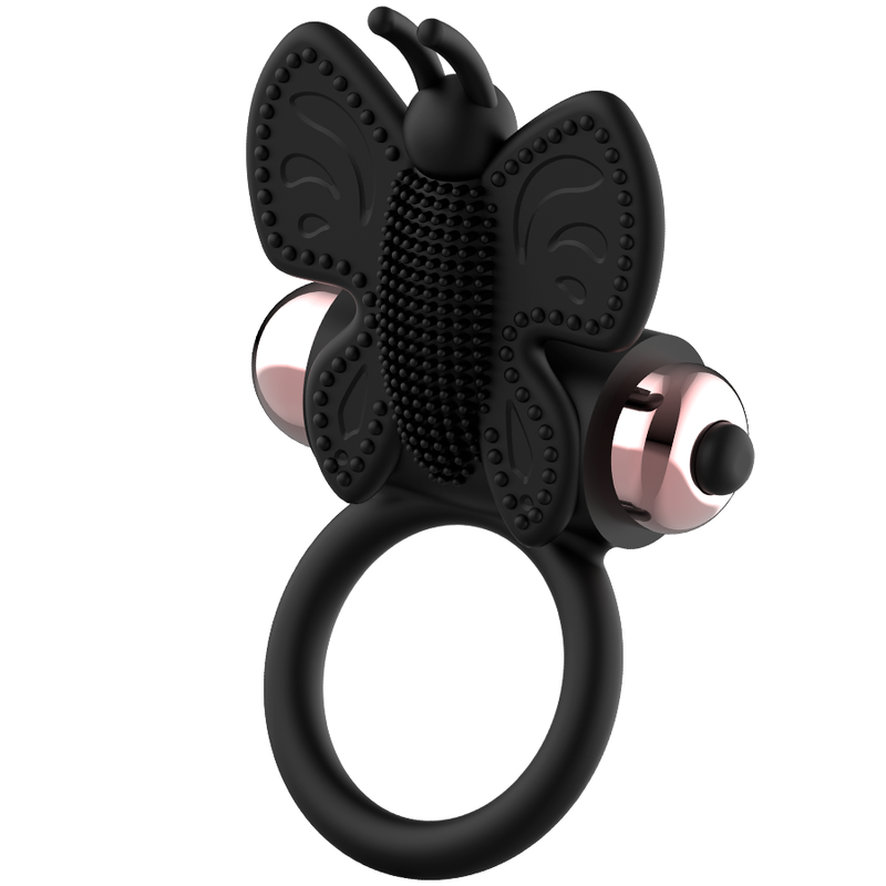 COQUETTE CHIC DESIRE - COCK RING BUTTERFLY VIBRATOR RING BLACK / GOLD