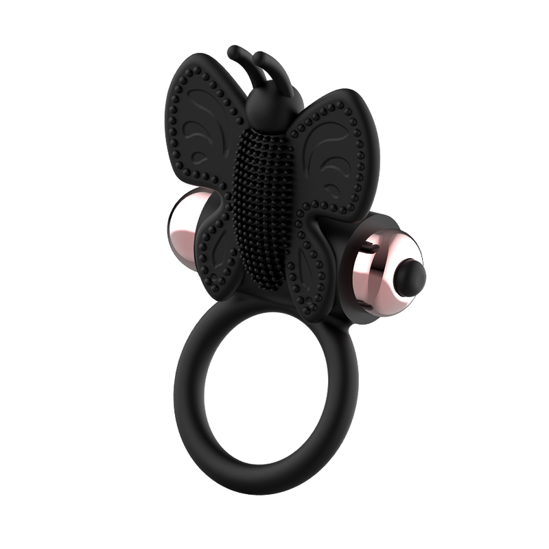 COQUETTE CHIC DESIRE - COCK RING BUTTERFLY VIBRATOR RING BLACK / GOLD