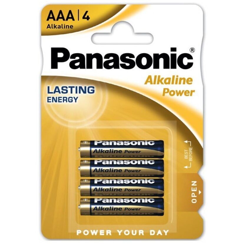 PANASONIC - BRONZE ALKALINE BATTERY AAA LR03 BLISTER*4