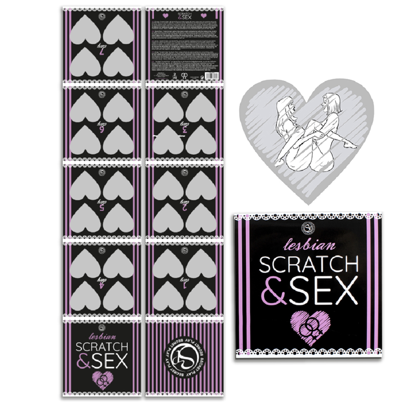 SECRETPLAY - SCRATCH &amp; SEX GAME FOR COUPLES LESBIAN POSITIONS (ES/EN/FR/PT/DE)