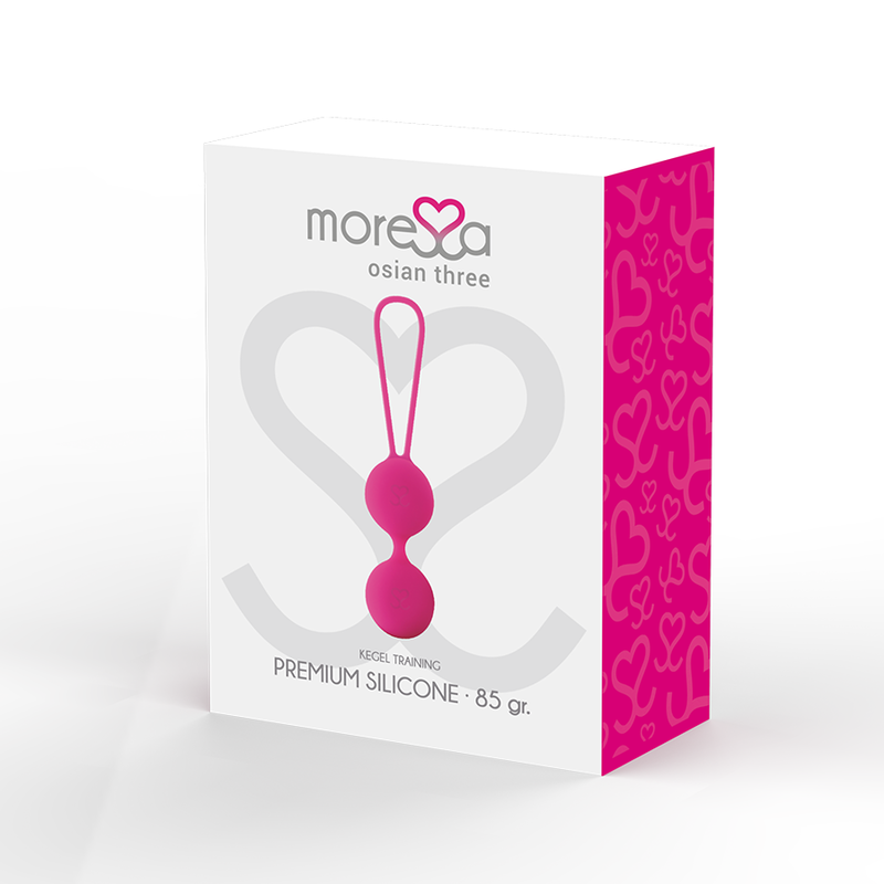 MORESSA - OSIAN THREE PELVIC FLOOR TRAINING 85 gr PREMIUM SILICONE PINK