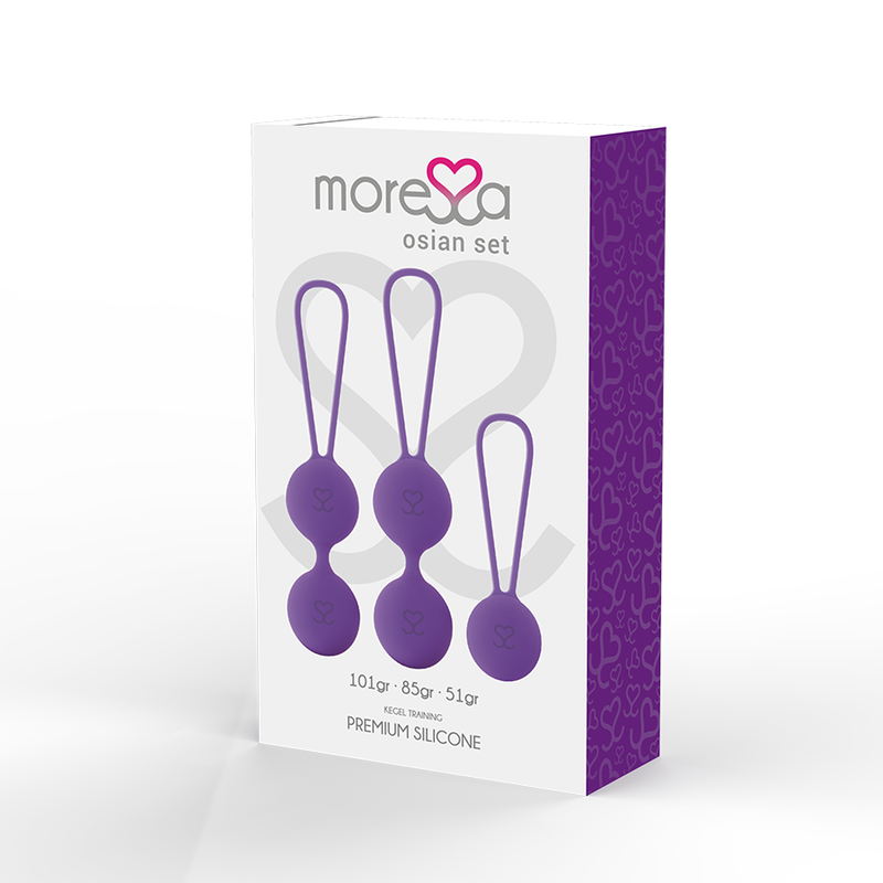 MORESSA - OSIAN SET Osian One; 51 Gr / Osian Two; 101 Gr / Osian Three 85 gr PREMIUM LILAC SILICONE