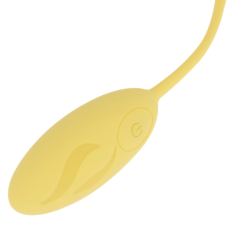 OHMAMA - HUEVO VIBRADOR TEXTURADO 10 MODOS AMARILLO