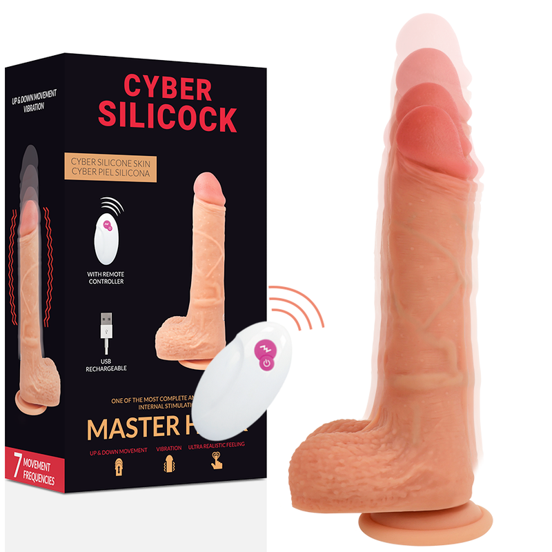 CYBER SILICOCK - REALISTIC MASTER HUCK REMOTE CONTROL 20.9 CM -O- 4 CM