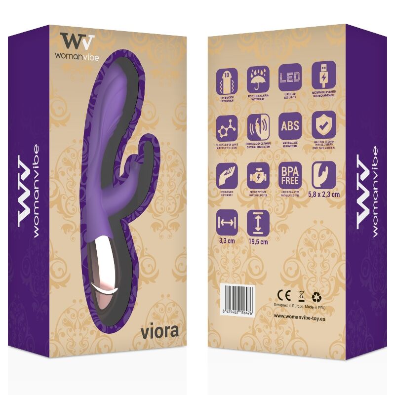 WOMANVIBE - VIORA RECHARGEABLE SILICONE VIBRATOR